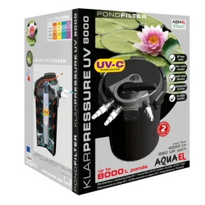 Aquael Teichfilter KLARPRESSURE UV 8000, Teich-Druckfilter mit UV-C Lampe Preis Gesenkt